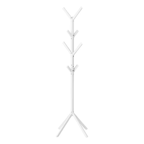 Coat Rack, Hall Tree, Free Standing, 8 Hooks, Entryway, 70